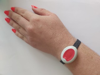 Careline alarm worn on the wrist